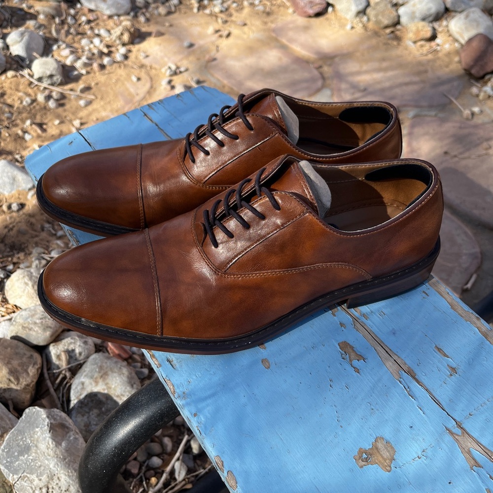 Men's Brown Leather Dress Shoes